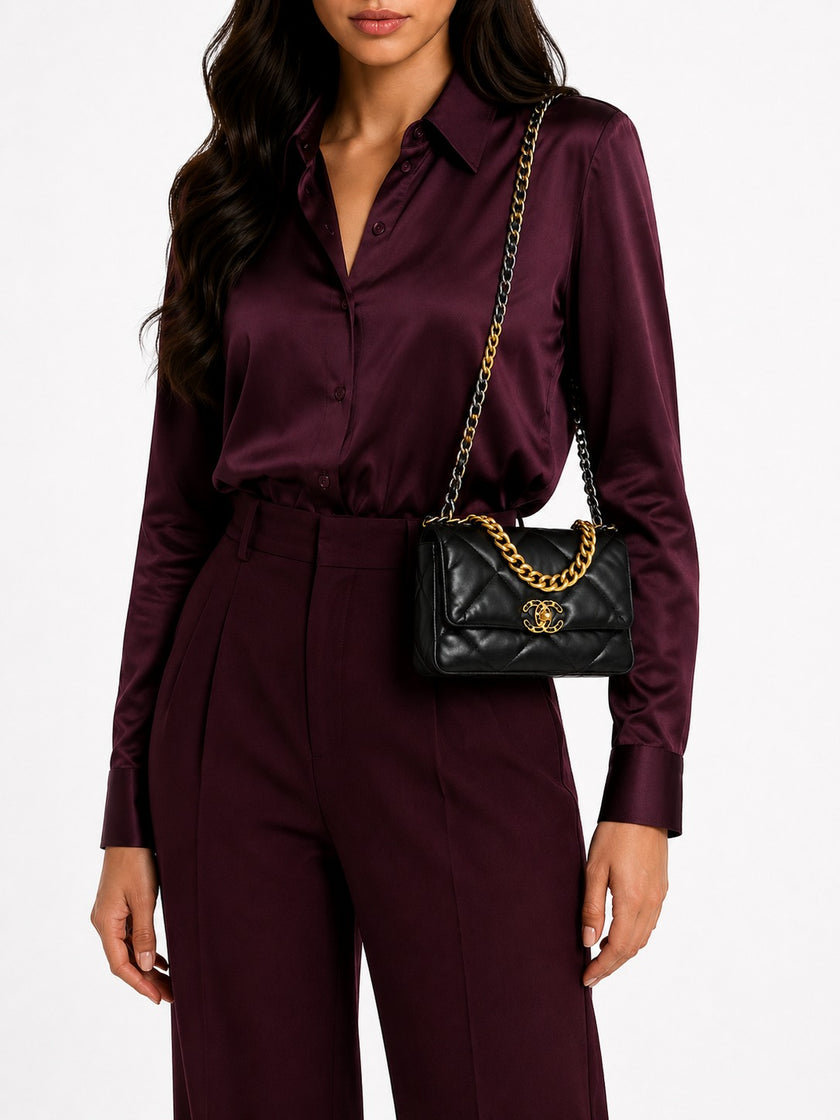 CHANEL 19 Small Black Mixed Hardware