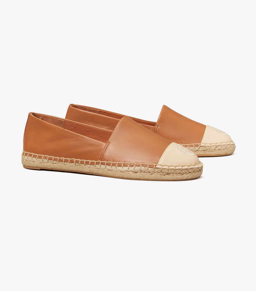 TORY BURCH Colorblock Espadrille - Amber / Dulce De Leche