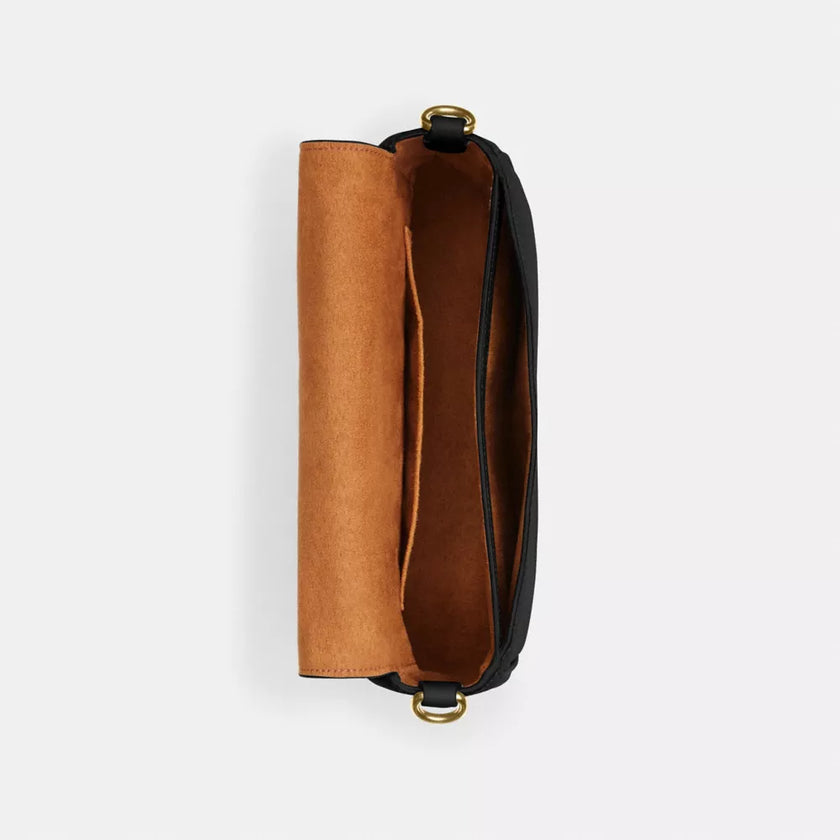 COACH Amelia Saddle Bag - Gold/Black
