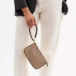 [At India] COACH Nolita 19 In Signature Canvas - Gold/Tan/Brown