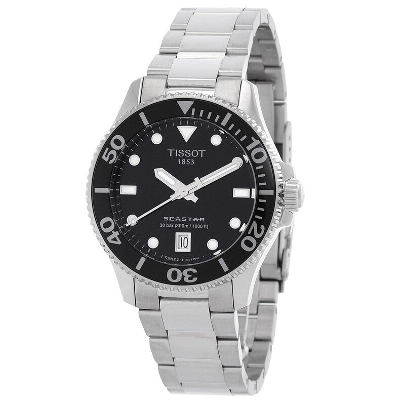 TISSOT Seastar 1000 Quartz Black Dial Unisex Watch image 0