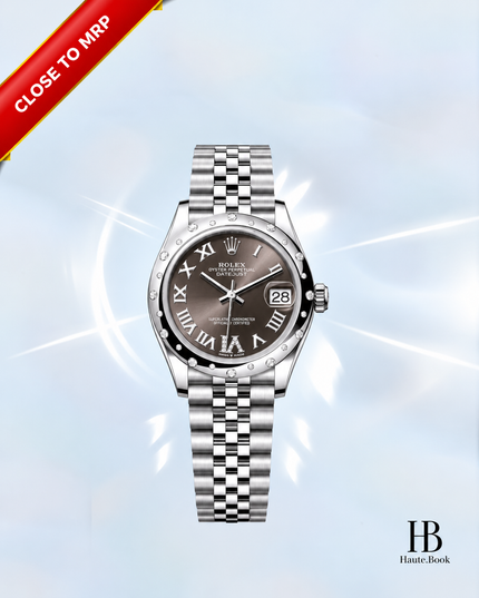 [At MRP] [Brand New] Rolex Datejust White Rolesor Dark Grey Diamond Dial Jubilee 278344RBR 31 mm