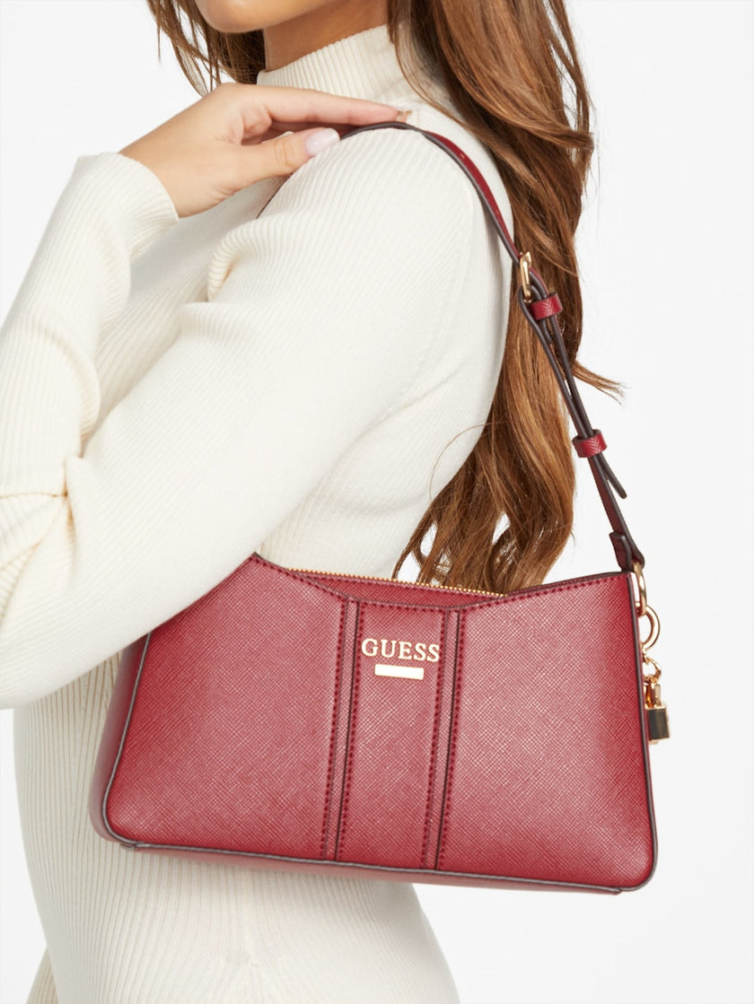 Guess Alesso Shoulder Bag - Red image 4