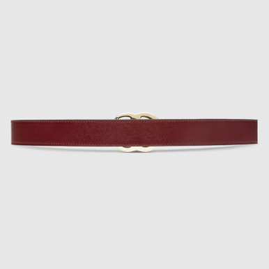 GUCCI Gg Marmont Thin Belt - Red image 0