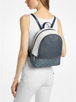 MICHAEL KORS Rhea Medium Metallic Signature Logo Backpack image 1