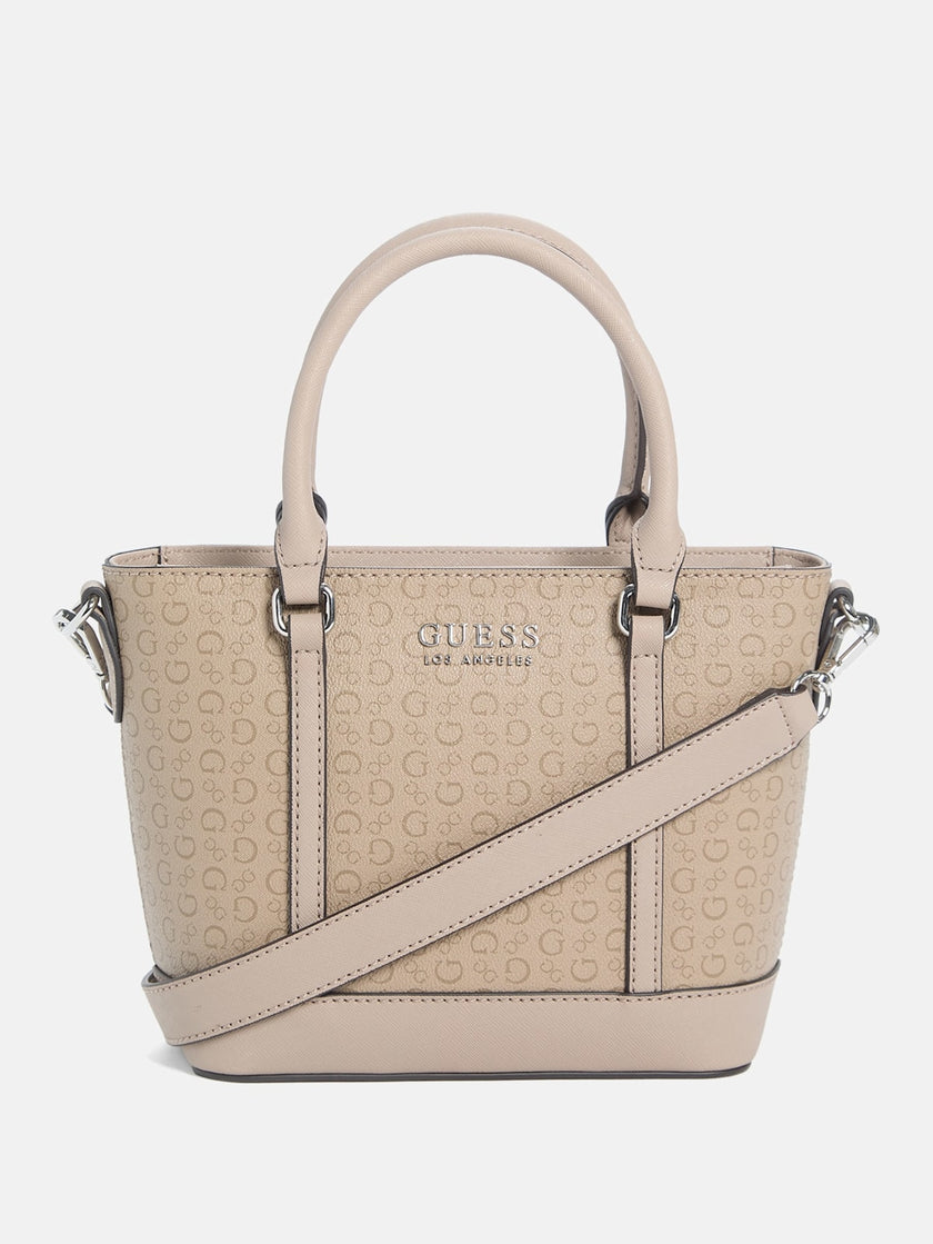 Guess Quinley Logo Mini Tote - Beige image 0