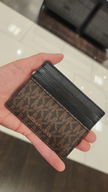 MICHAEL KORS Cooper Tall Card Case- - Brown image