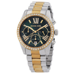 MICHAEL KORS  Lexington Chronograph Quartz Crystal Green Dial Watch image 2
