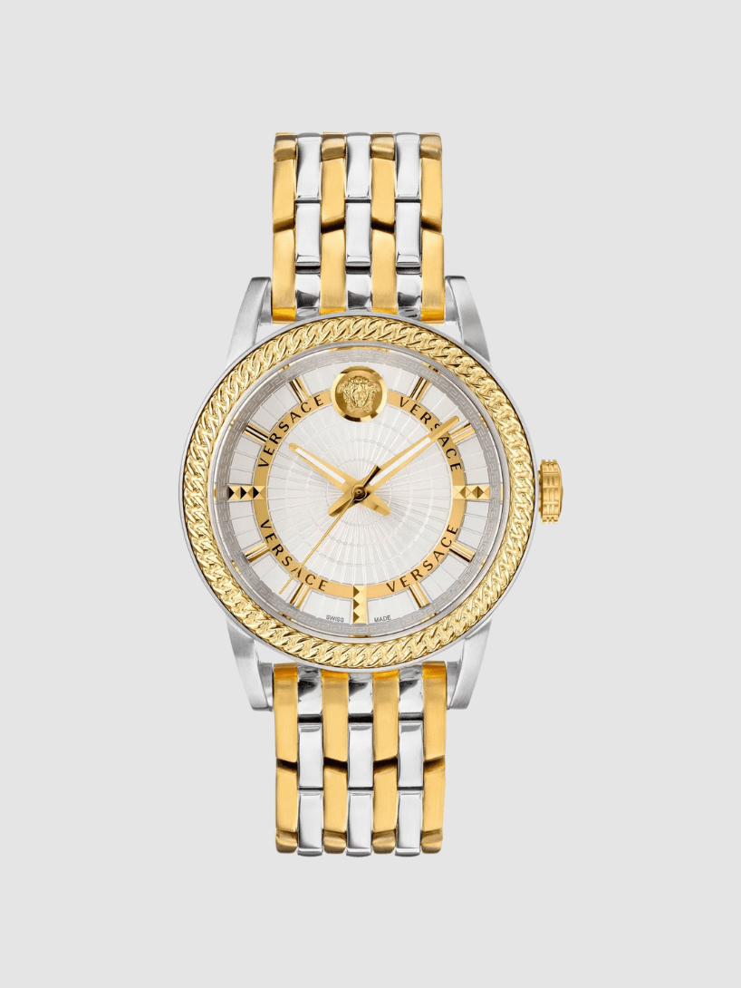 [AT DELHI] VERSACE Men's Quartz Swiss Made Two Tone image 1