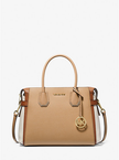 MICHAEL KORS Mercer Medium Color-Block Belted Satchel CAMEL MLT image 4