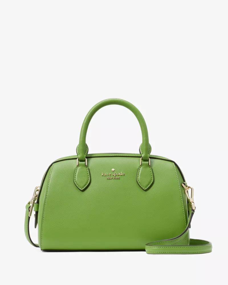 KATE SPADE  Madison Saffiano Leather Duffle Crossbody - Turtle Green image
