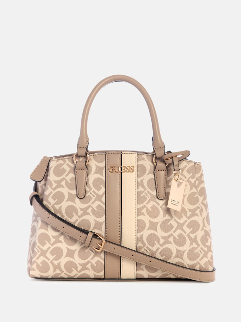 Guess Kyrie Logo Satchel - Beige image 0