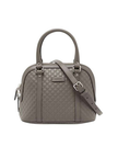GUCCI Microguccissima Leather Mini Dome Crossbody Bag - Grey image 1