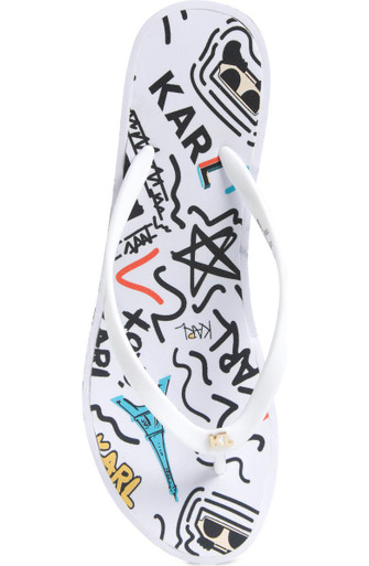 KARL LAGERFELD Nola Graffiti Platform Flip Flop (Women) Nola Graffiti Platform Flip Flop (Women) image 0
