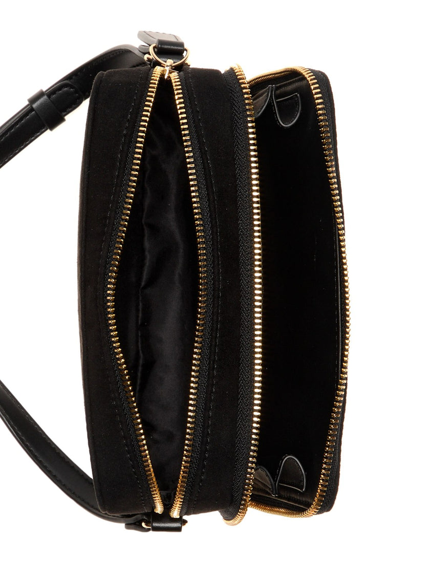 Guess Avelina Rhinestone Logo Double-Zip Crossbody - Black image 3
