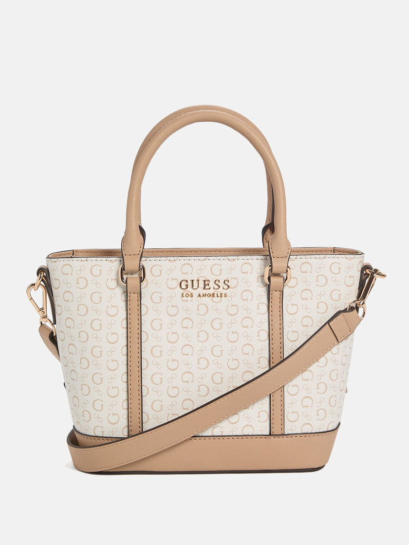 Guess Quinley Logo Mini Tote - White image 0