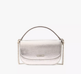 KATE SPADE  Krista Metallic Chain Flap Crossbody - Silver image