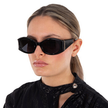 SALVATORE FERRAGAMO Dark Grey Oval Ladies Sunglasses image 0