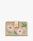 KATE SPADE Phoebe Straw Turnlock Medium Wallet image 2