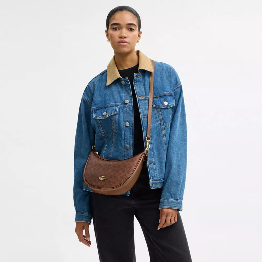 COACH Aria Shoulder Bag In Signature Canvas image 1