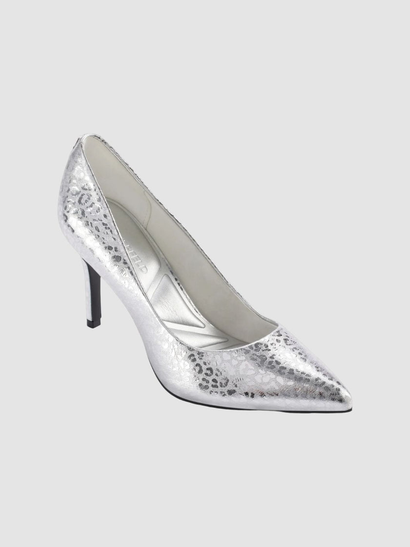 KARL LAGERFELD Royale High Pump - Silver (Arriving In Delhi) image 0
