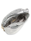 JIMMY CHOO Bonny Sequin Crossbody Bag - Silver image 1