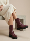 Michael Kors Oxblood Leather Boots Size 8 (@Delhi Studio) image 0
