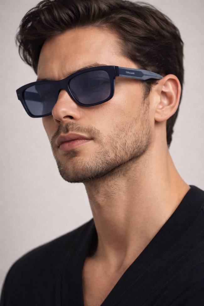 FERRAGAMO Salvatore Blue Sport Men's Sunglasses image 0