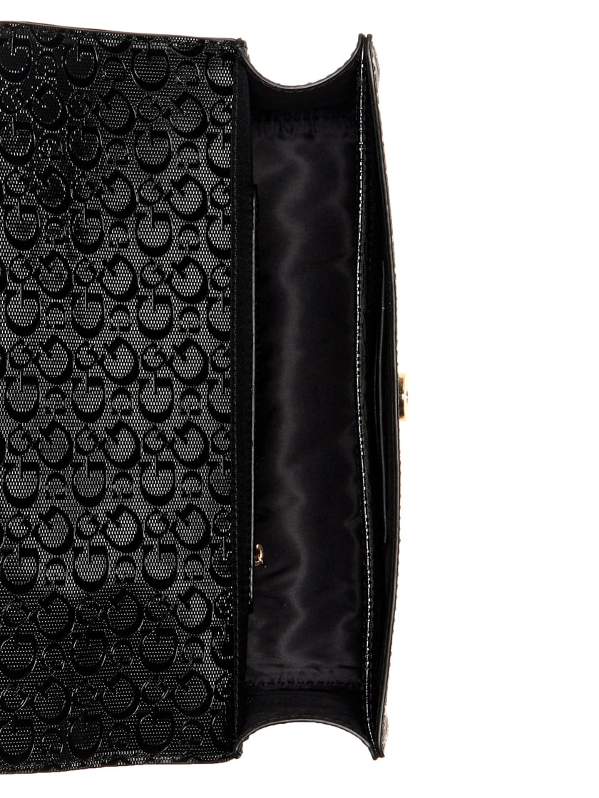 Guess Kiran Logo Shine Convertible Crossbody - Black image 3