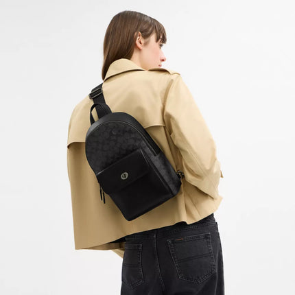 COACH Turnlock Sling Pack In Signature Canvas image 1