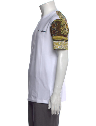 VERSACE Graphic Print Crew Neck T-Shirt image 0