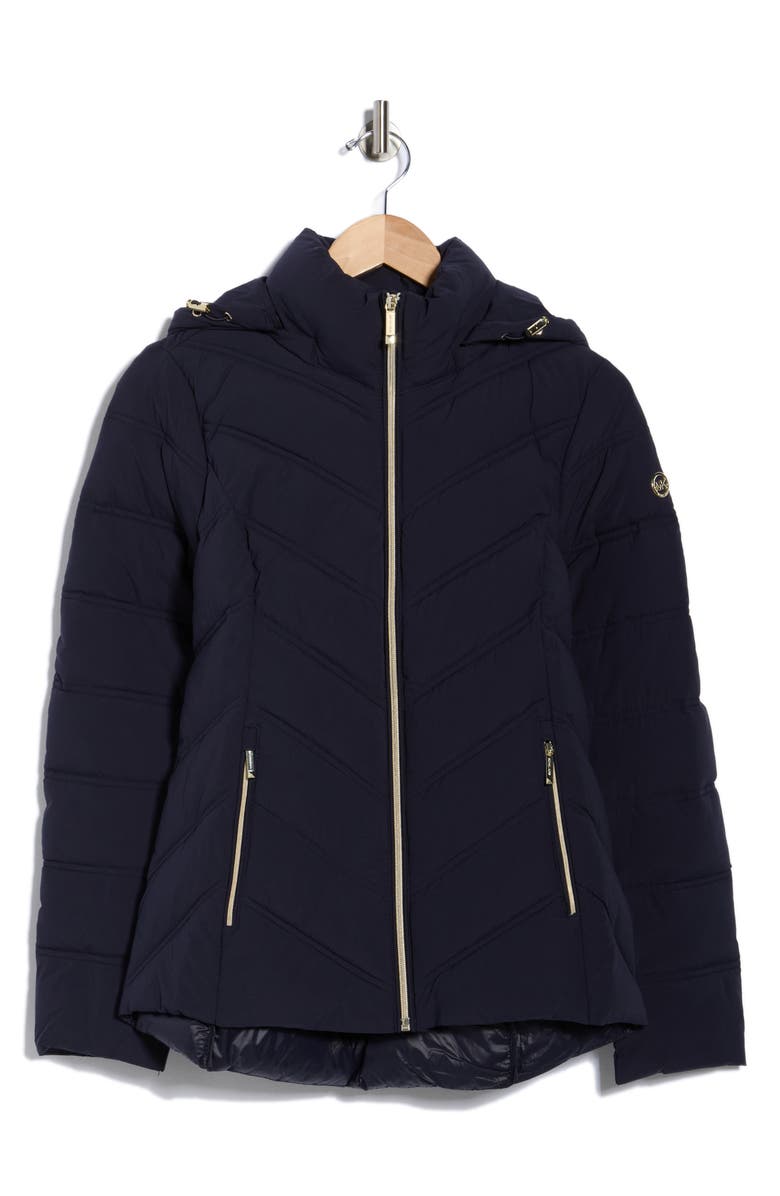 MICHAEL KORS  Water Resistant Chevron Quilted Jacket - Midnight (Arriving In Delhi) image 2