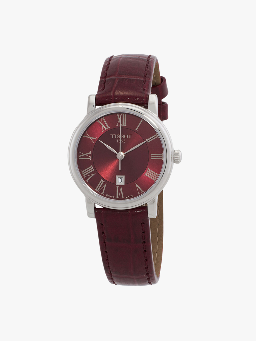 TISSOT  Carson Premium Quartz Red Dial Ladies Watch (Arriving In Delhi) image 0