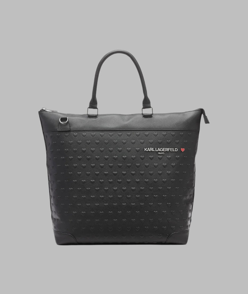 KARL LAGERFELD Travel Tote With Trolley Sleeve - Black image 3