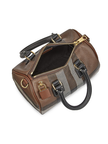 BURBERRY Check Mini Bowling Bag - Dark Birch image 1