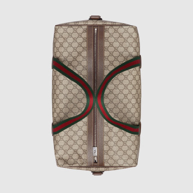 GUCCI Large Size Travel Bag With Web Stripe image 3