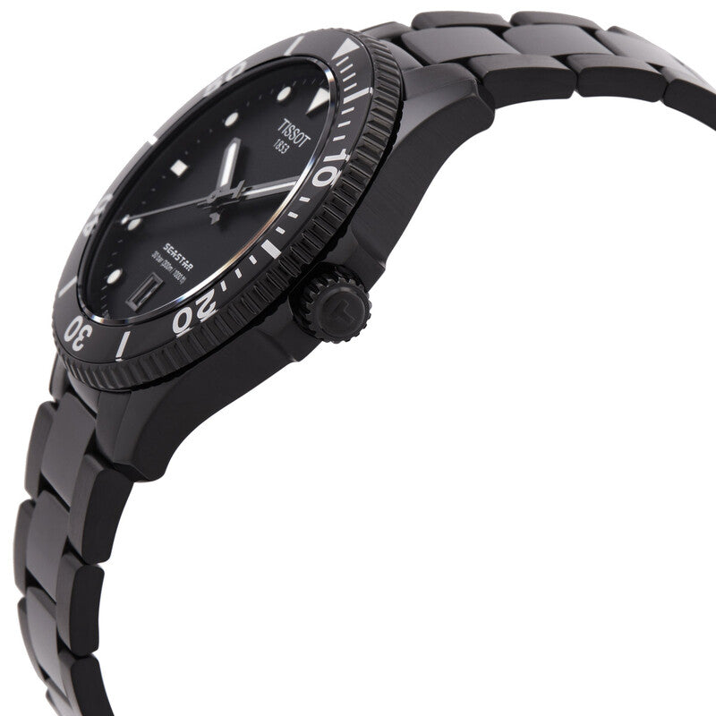 TISSOT Seastar 1000 Quartz Black Dial Men's Watch image 1
