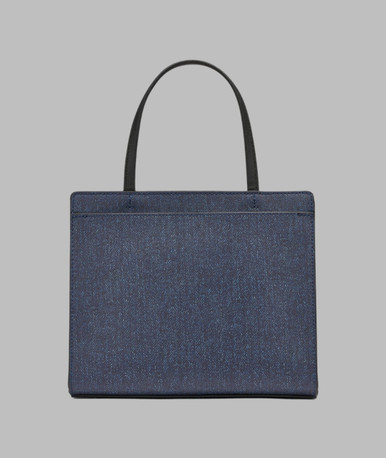 KARL LAGERFELD Maybelle Denim Satchel With Pins - Denim Blue image 1
