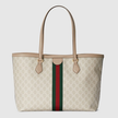GUCCI Large Ophidia Tote Bag - Beige White image 1