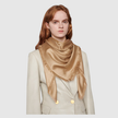 GUCCI Gg Jacquard Silk Wool Shawl image 2