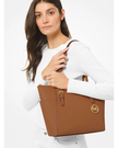 [AT DELHI] MICHAEL KORS  Charlotte Large  Saffiano Leather Top-zip Tote Bag - Luggage image 0