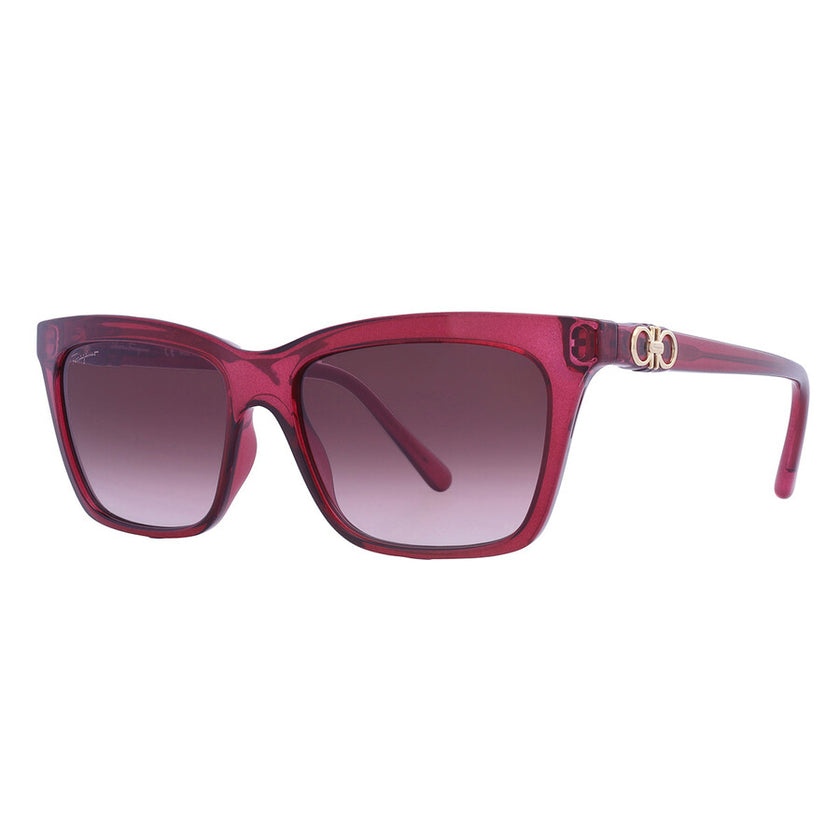 SALVATORE FERRAGAMO Salvatore Bordeuax Gradient Rectangular Ladies Sunglasses (Arriving In Delhi) image 2