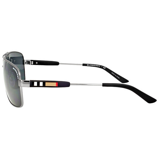 Burberry Grey Rectangular Men's Sunglasses image 3