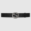 GUCCI Wide Belt With Interlocking Gg Detail Buckle image 0