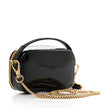 PRADA Vernice Metal Triangle Logo Mini Pouch with Handle (@Delhi Studio) image 1