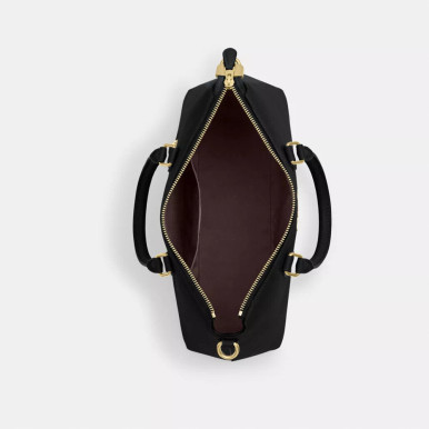 COACH Georgia Satchel Bag - Gold/Black image 2