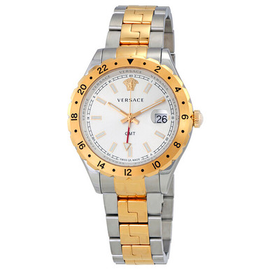 VERSACE  Hellenyium GMT Silver Dial Men's Watch image 2