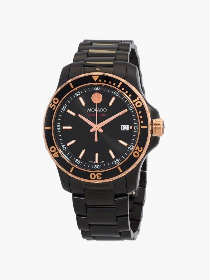 MOVADO Series 800 Quartz Black Dial Men's Watch image 0