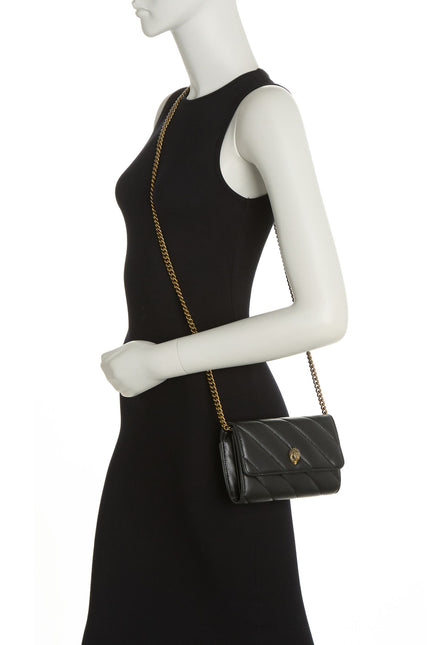 KURT GEIGER Soho Leather Wallet on Chain