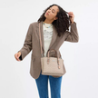 COACH Mollie Tote Bag 25 In Signature Canvas - Silver/Sand/Taupe image 2